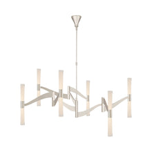 Load image into Gallery viewer, Brenta LED Chandelier in Polished Nickel/Crystal(Grande).
