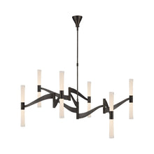 Load image into Gallery viewer, Brenta LED Chandelier in Bronze/Crystal(Grande).

