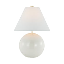 Load image into Gallery viewer, Brielle LED Table Lamp in New White.
