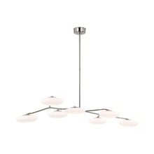 Load image into Gallery viewer, Brindille LED Linear Pendant Light in Polished Nickel.
