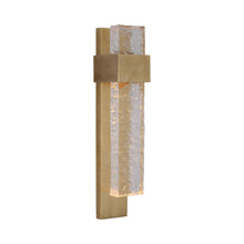 Load image into Gallery viewer, Brock LED Wall Light in Soft Brass.
