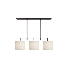 Load image into Gallery viewer, Bryant Linear Pendant Light in Bronze/Linen (Small).
