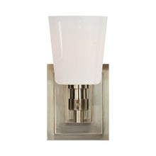 Load image into Gallery viewer, Bryant Single Bath Wall Light in Antique Nickel.
