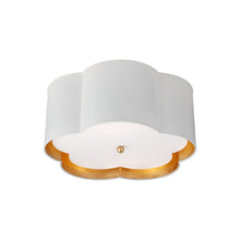Load image into Gallery viewer, Bryce Flower Flushmount Ceiling Light in Plaster White (Medium).
