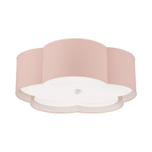 Load image into Gallery viewer, Bryce Flower Flushmount Ceiling Light in Pink/White (Large).
