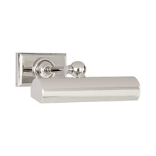 Load image into Gallery viewer, Cabinet Makers Picture Light in Polished Nickel (Small).
