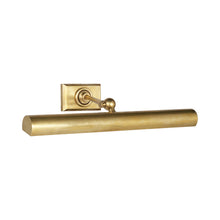Load image into Gallery viewer, Cabinet Makers Picture Light in Hand-Rubbed Antique Brass (Medium).
