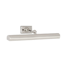 Load image into Gallery viewer, Cabinet Makers Picture Light in Polished Nickel (Medium).

