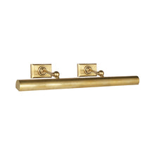 Load image into Gallery viewer, Cabinet Makers Picture Light in Hand-Rubbed Antique Brass (Large).
