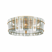 Load image into Gallery viewer, Cadence Flush Mount Ceiling Light in Hand-Rubbed Antique Brass (Medium).
