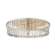 Load image into Gallery viewer, Cadence Flush Mount Ceiling Light in Hand-Rubbed Antique Brass (Large).
