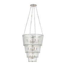 Load image into Gallery viewer, Cadence Waterfall Chandelier in Polished Nickel (Large).
