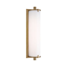 Load image into Gallery viewer, Calliope Bath Light in Hand-Rubbed Antique Brass (Medium).

