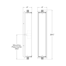 Load image into Gallery viewer, Calliope Bath Light - line drawing.
