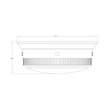 Load image into Gallery viewer, Calliope Flush Mount Ceiling Light - line drawing.
