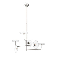 Load image into Gallery viewer, Calvino LED Chandelier in Polished Nickel (Large).
