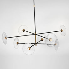 Load image into Gallery viewer, Calvino Radial LED Chandelier in Detail.
