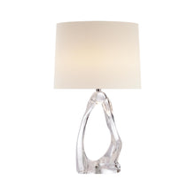 Load image into Gallery viewer, Cannes Table Lamp in Clear Glass.
