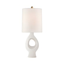 Load image into Gallery viewer, Capra Table Lamp in Marion White.
