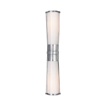 Load image into Gallery viewer, Carew Vanity Wall Light in Polished Nickel.

