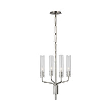 Load image into Gallery viewer, Casoria LED Chandelier in Polished Nickel.
