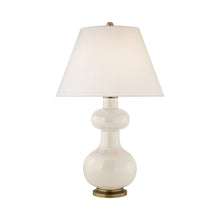 Load image into Gallery viewer, Chambers Table Lamp in Ivory/Linen (Medium).
