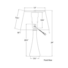 Load image into Gallery viewer, Christa Table Lamp - line drawing.
