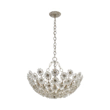 Load image into Gallery viewer, Claret Chandelier in Burnished Silver Leaf.
