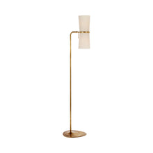Load image into Gallery viewer, Claribel Floor Lamp in Hand-Rubbed Antique Brass.

