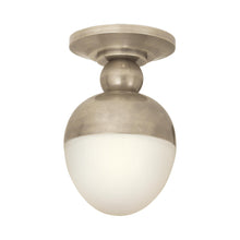 Load image into Gallery viewer, Clark Flush Mount Ceiling Light in Antique Nickel.
