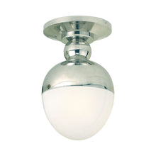 Load image into Gallery viewer, Clark Flush Mount Ceiling Light in Polished Nickel.

