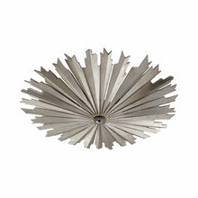 Load image into Gallery viewer, Claymore LED Flush Mount Ceiling Light in Burnished Silver Leaf(Large).
