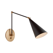 Load image into Gallery viewer, Clemente Double Wall Light in Black.
