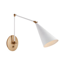 Load image into Gallery viewer, Clemente Double Wall Light in White.
