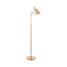 Load image into Gallery viewer, Clemente Floor Lamp in Hand-Rubbed Antique Brass.
