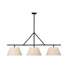 Load image into Gallery viewer, Collette LED Linear Pendant Light in Aged Iron.
