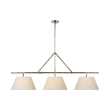 Load image into Gallery viewer, Collette LED Linear Pendant Light in Polished Nickel.
