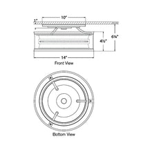 Load image into Gallery viewer, Connery LED Flush Mount Ceiling Light - line drawing.
