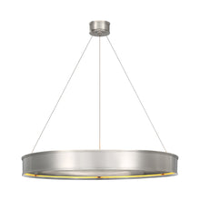 Load image into Gallery viewer, Connery Ring LED Chandelier in Polished Nickel (40-Inch).

