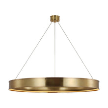 Load image into Gallery viewer, Connery Ring LED Chandelier in Antique-Burnished Brass (50-Inch).
