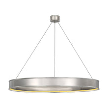 Load image into Gallery viewer, Connery Ring LED Chandelier in Polished Nickel (50-Inch).
