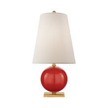 Load image into Gallery viewer, Corbin Table Lamp in Maraschino.
