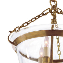 Load image into Gallery viewer, Country Bell Jar Semi Flush Mount Ceiling Light in Detail.
