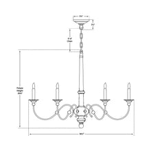 Load image into Gallery viewer, Country Chandelier - line drawing.
