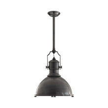 Load image into Gallery viewer, Country Industrial Pendant Light in Bronze/Bronze (Large).
