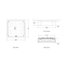 Load image into Gallery viewer, Covet LED Flush Mount Ceiling Light - line drawing.
