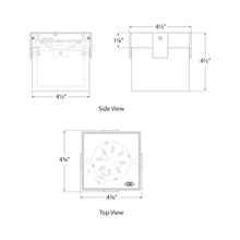Load image into Gallery viewer, Covet LED Solitaire Flush Mount Ceiling Light - line drawing.
