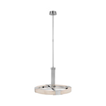 Load image into Gallery viewer, Covet Ring LED Chandelier in Polished Nickel (Medium).
