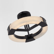 Load image into Gallery viewer, Covet Ring LED Semi Flush Mount Ceiling Light in Detail.
