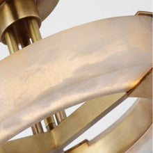 Load image into Gallery viewer, Covet Ring LED Semi Flush Mount Ceiling Light in Detail.
